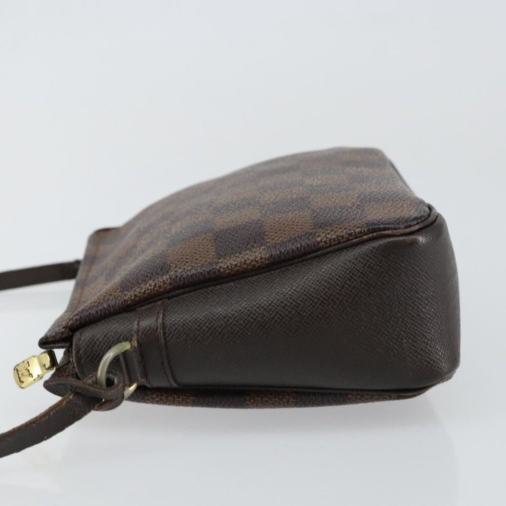 LOUIS VUITTON Damier Ebene Trousse Makeup Pouch N51982 LV Auth 146780 - Picture 6 of 16
